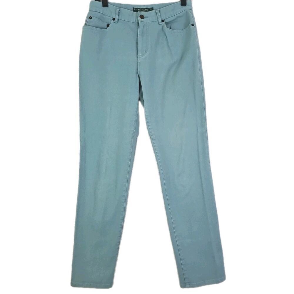 Lauren Ralph Lauren ~Woman Size 4~ Aque Five Pocket Jeans Cotton Blend.